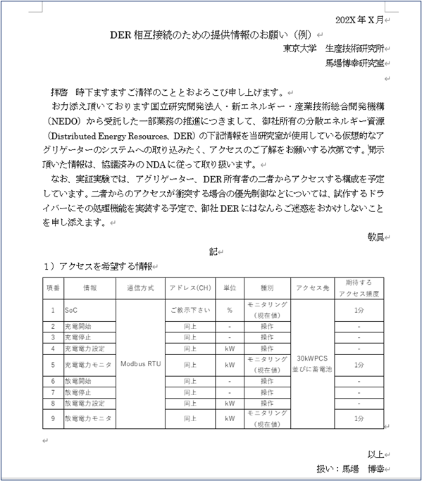 願い書面例
